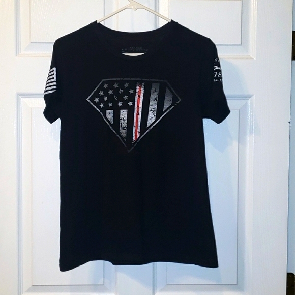 Grunt Style Tops - GRUNT STYLE Women's Fire Department Thin line🔥